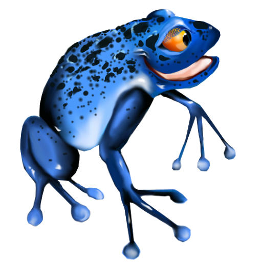 Blue Frog drawing free image download