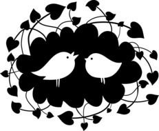 small birds in the nest