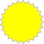 Yellow Burst drawing