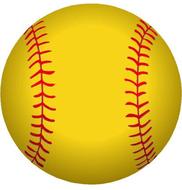yellow Baseball ball drawing