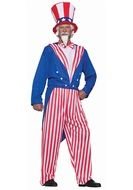 painted Uncle Sam on a white background