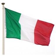 Italy flag in the wind
