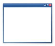 blank Windows frame