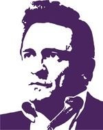 clipart of the Johnny Cash
