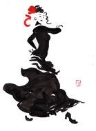 Flamenco danser drawing