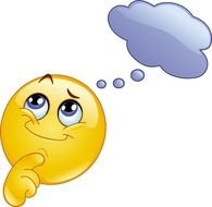 pensive yellow smiley