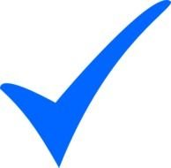 Simple Blue Tick At Clkercom Vector Online