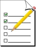 satisfactory answers on a piece of paper as an illustration