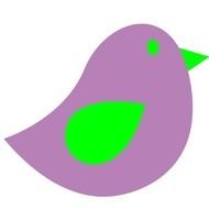 purple bird twitter
