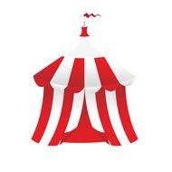 isolated carnival tent