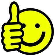 Smiley Face with Thumb Up