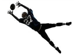 photo of rugby player jumping