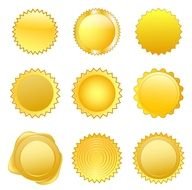 different types of gold seals