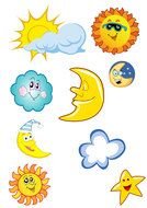 Different weather clipart