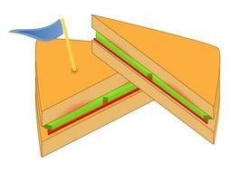 fresh Cheese Sandwich drawing