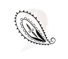 Digital Paisley Doodle Illustration Swirls Vintage
