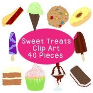 Sweet Treats Bundle Desserts Ice Cream Bars Blueberry Pie