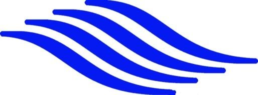 blue wavy lines on a white background