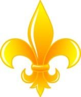 Vintage Fleur De Lis drawing