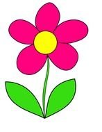Clipart of Pink Daisy Flower