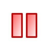 Orange Play Button Audio Set Vector