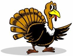 cartoon brown turkey