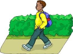 Boy Go drawing