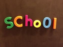school color text drawing