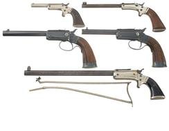 Old pistol models clipart