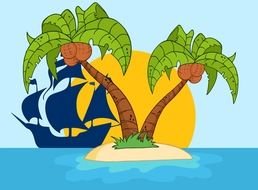 Pirate Island drawing