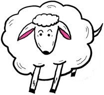 small sheep drawing
