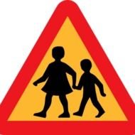 Clip Art 109424 Child And Parent Crossing Road Sign Hightpng