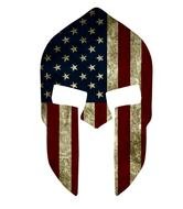 Spartan mask with American flag clipart