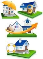 House Security Icons Vector Free Download