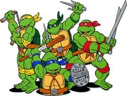 painted a group of Ninja Turtles