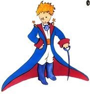 little prince with a sword in his hand