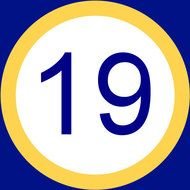 To Save This Free Picture Of The Number Nineteen Simply Right Click On