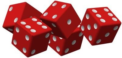 red dice drawing