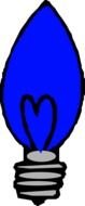 blue Light Bulb, drawing