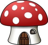 Mushroom House At Clkercom Vector Online Royalty clipart