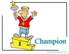 Champion Clipart Cartoon Olympiade 20120301