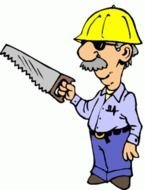 Clip Art of the construction worker