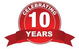 red emblem for a decade of a boy