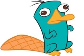 animated blue duck