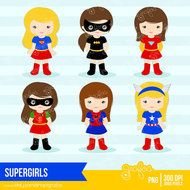 Digital Superhero Girls Superheroes