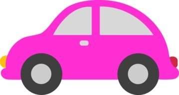 Pink Toy Car drawing