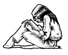 painted girl reading a book