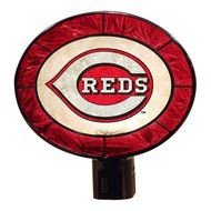 Cincinnati Reds Art Glass Nightlight Kitchen At Home