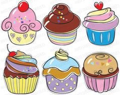 Cupcake Doodles Candy Cherry Sweet By Inkeedoodles