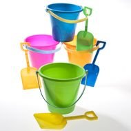 Plastic Beach Pails drawing